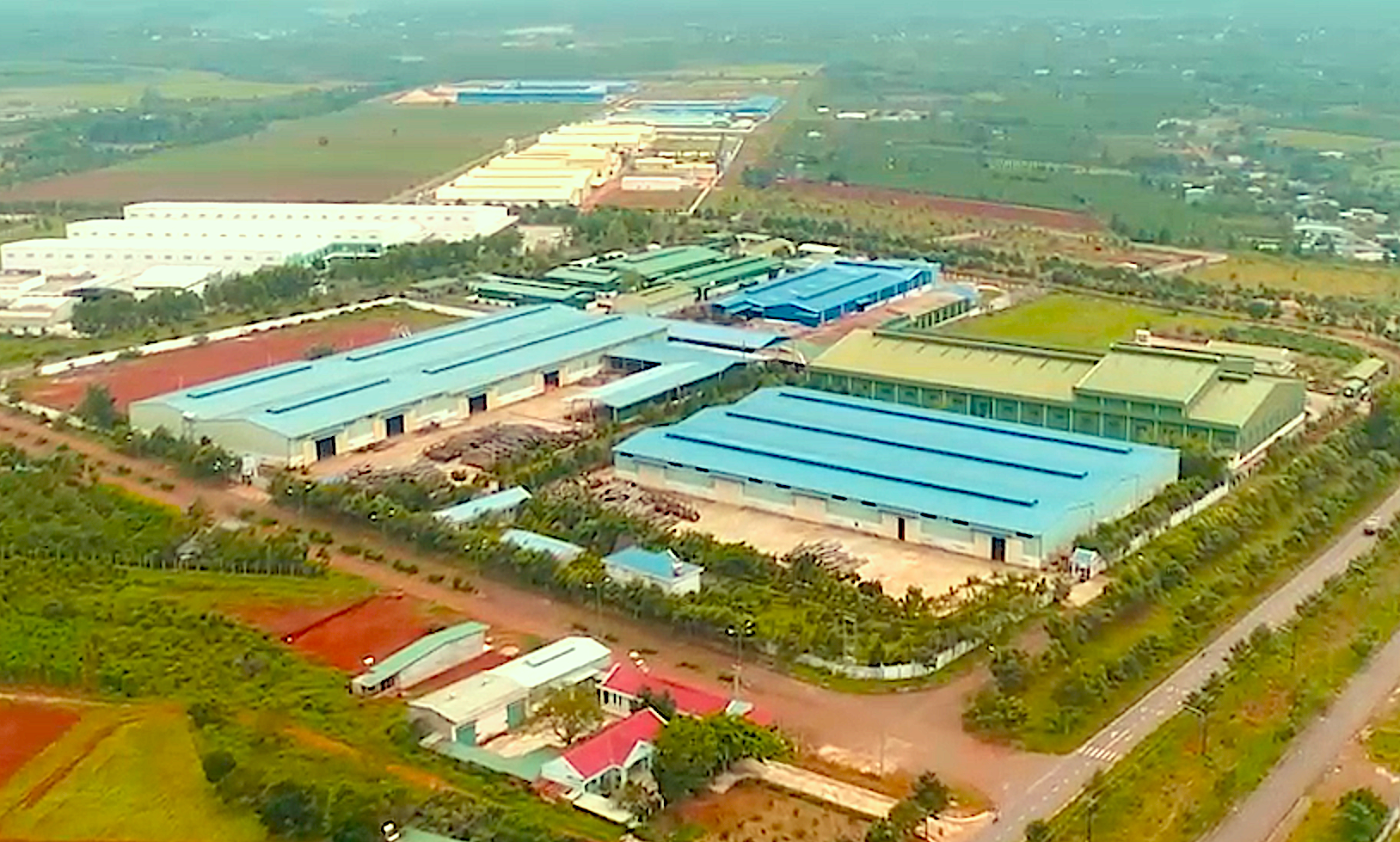 Khu CN Trà Đa (TP. Pleiku) đã thu hút được DN đến đầu tư với tỷ lệ lấp đầy 100%. Ảnh: Hà Duy