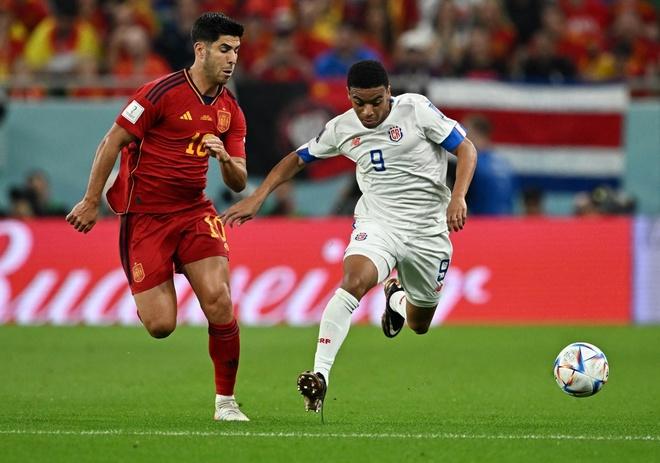 Costa Rica (phải) hoàn toàn lép vế trước đối thủ Ảnh: FIFA