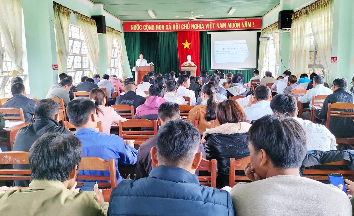 Quang cảnh hội nghị tập huấn. Ảnh: Minh Ngân