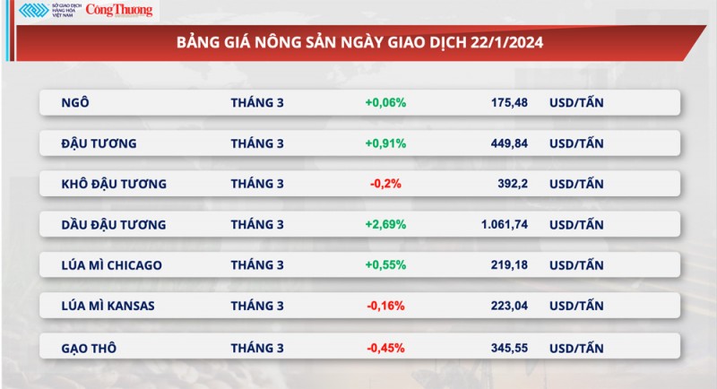 Thị trường hàng hóa hôm nay ngày 23/1/2024: Dòng tiền đầu tư đạt mức cao kỷ lục từ đầu năm