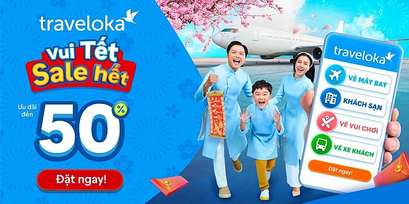 Traveloka kích cầu du lịch qua chương trình “Bay Tết, Sale Hết”