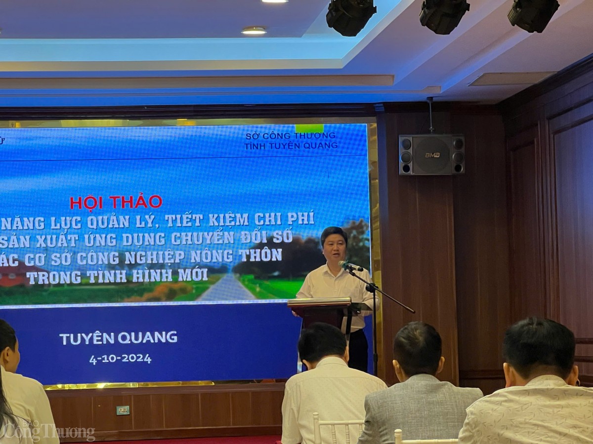 Hỗ trợ cơ sở công nghiệp nông thôn tại Tuyên Quang chuyển đổi số Hỗ trợ cơ sở công nghiệp nông thôn tại Tuyên Quang chuyển đổi số