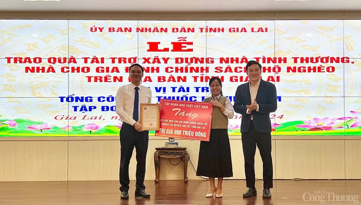 Gia Lai tiếp nhận tài trợ 60 căn nhà tình thương trị giá hơn 4 tỷ đồng