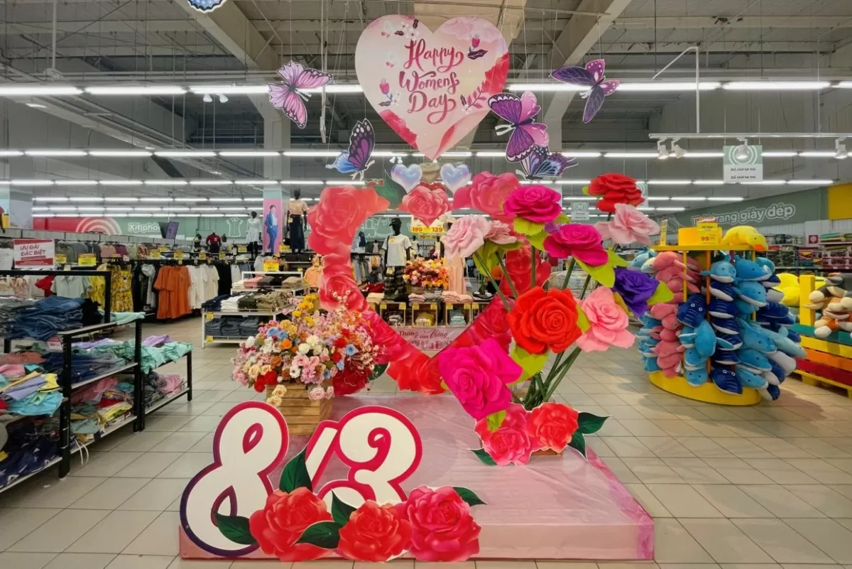 Siêu thị, cửa hàng tràn ngập ưu đãi, khuyến mãi dịp 8/3 Siêu thị, cửa hàng tràn ngập ưu đãi, khuyến mãi dịp 8/3