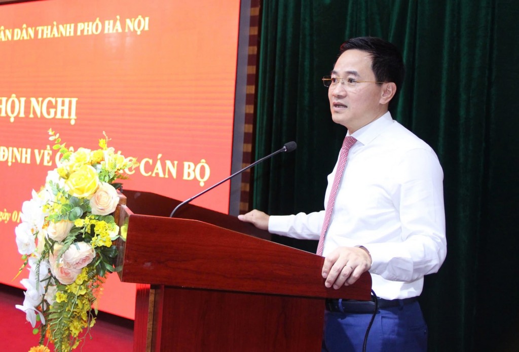 Tân Giám đốc Sở Khoa học và Công nghệ Trần Anh Tuấn phát biểu nhận nhiệm vụ