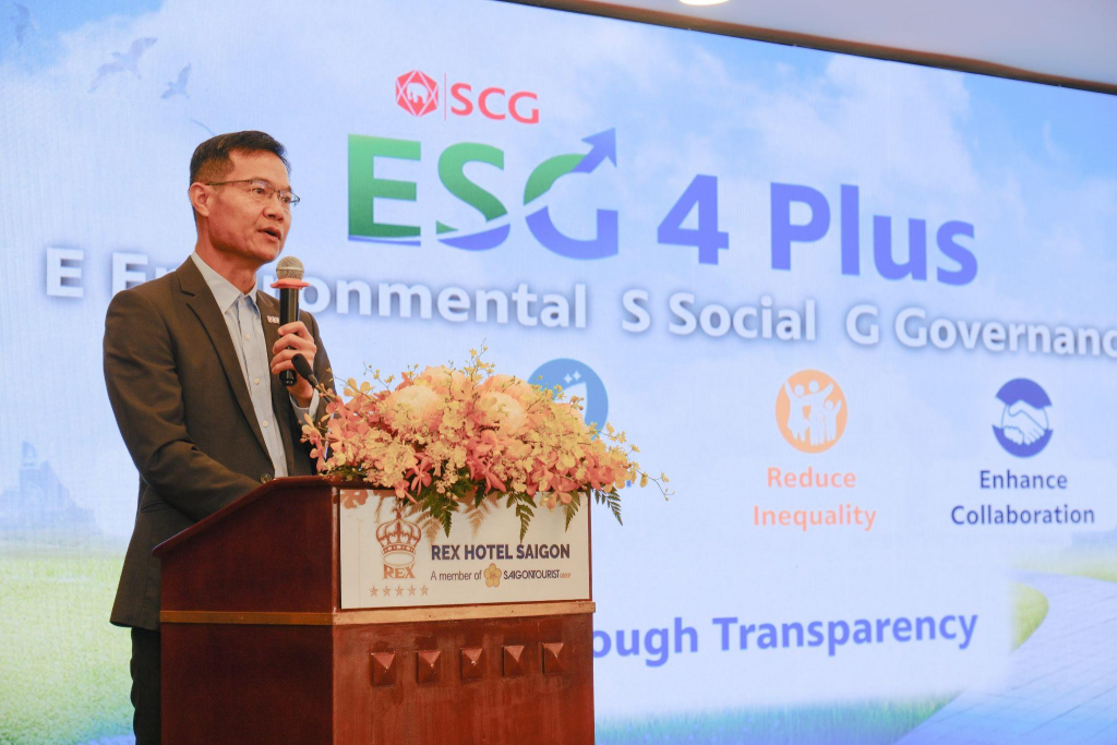 Phát triển bền vững là trọng tâm chiến lược của SCG, với định hướng ESG 4 Plus là kim chỉ nam trong mọi hoạt động vận hành