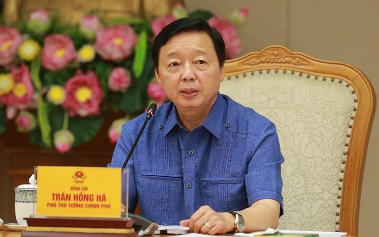 Phó Thủ tướng Trần Hồng Hà chủ trì cuộc họp với các bộ, ngành về dự thảo Chương trình phát triển ngành Công nghiệp môi trường đến năm 2030, tầm nhìn đến năm 2050 - Ảnh: VGP/Minh Khôi