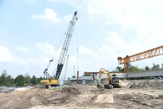 Dự án cao tốc Cao Lãnh - An Hữu đang tăng tốc thi công sẽ thuận tiện cho giao thông liên vùng