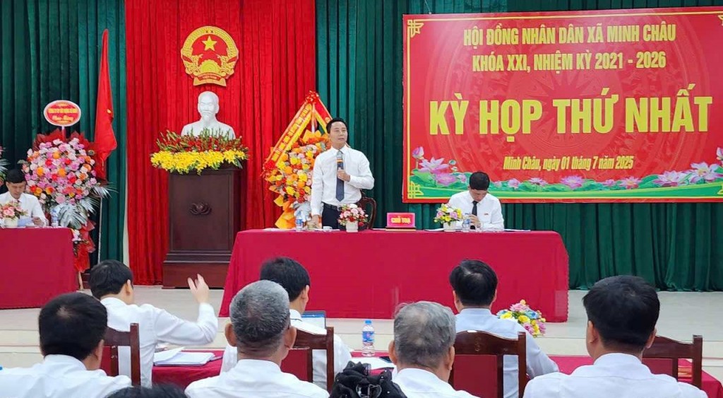 Đồng chí Nguyễn Đức Tiến, Bí thư Đảng ủy xã Minh Châu