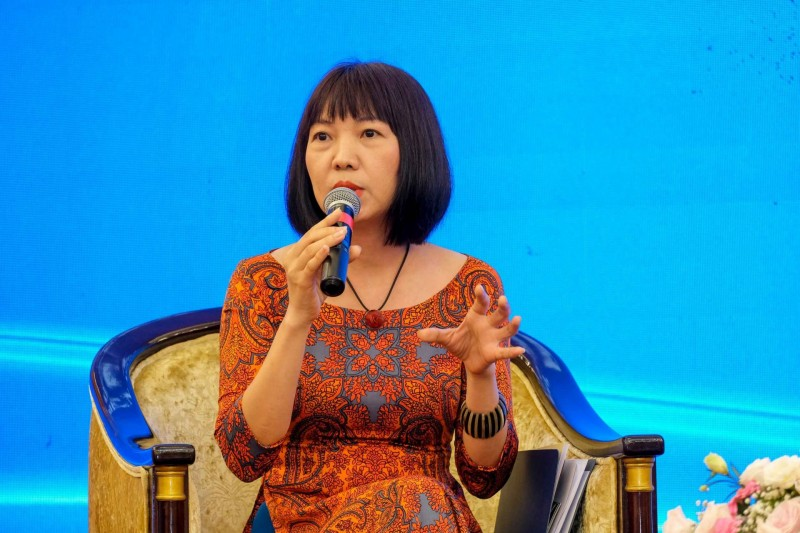 Bà Trần Tuyết Lan- Giám đốc Công ty CP Doanh nghiệp xã hội Craft Link. Ảnh: Hải Linh