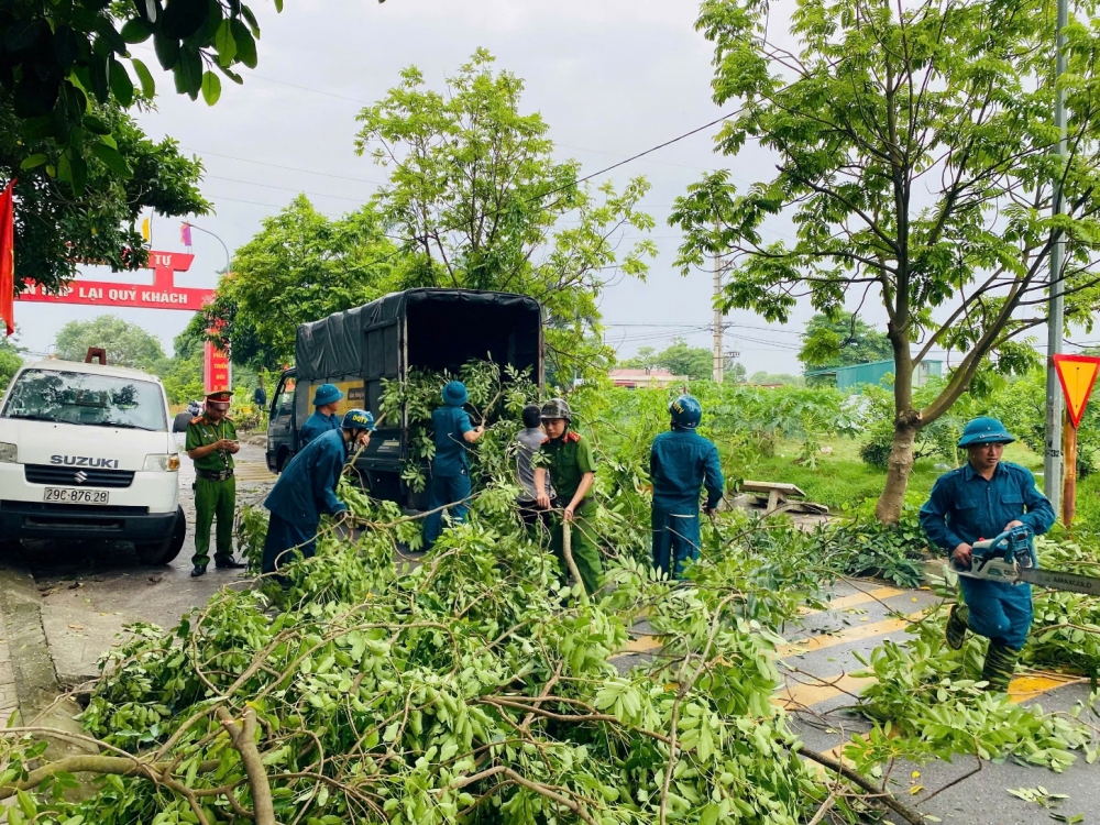 Xã Hoài Đức: Không chủ quan, lơ là với cơn bão số 3