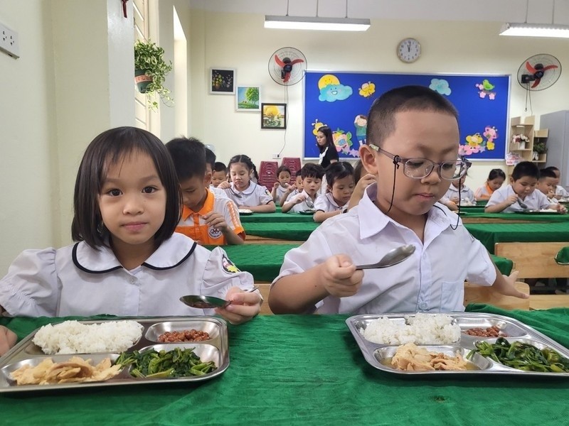 Công tác ăn, nghỉ bán trú đang được xã Mê Linh chuẩn bị tích cực, chu đáo