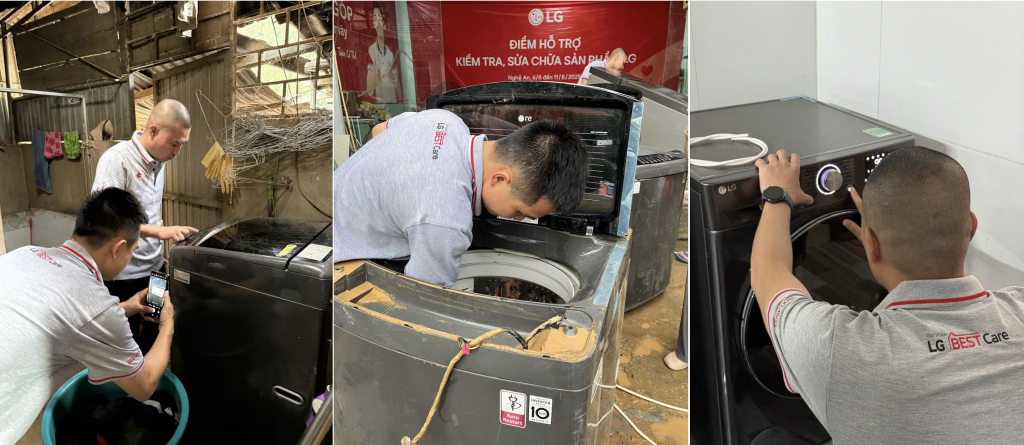 LG hỗ trợ kiểm tra, bảo dưỡng, sửa chữa các sản phẩm của LG