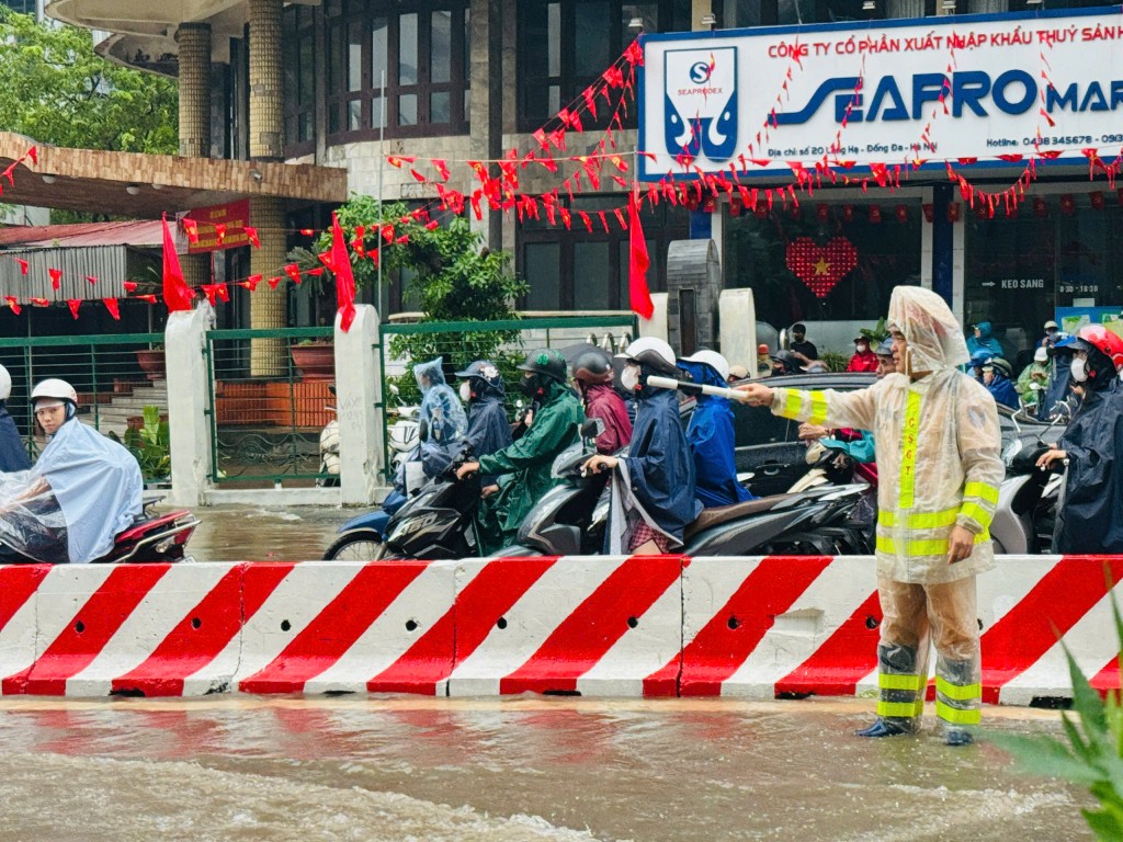 Mưa lớn khiến cây xanh bật gốc đổ đè 2 xe ô tô