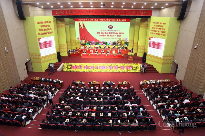 Đại hội đại biểu Đảng bộ tỉnh Quảng Ngãi lần thứ I là Đại hội cấp tỉnh đầu tiên trên cả nước nhiệm kỳ 2025 - 2030.