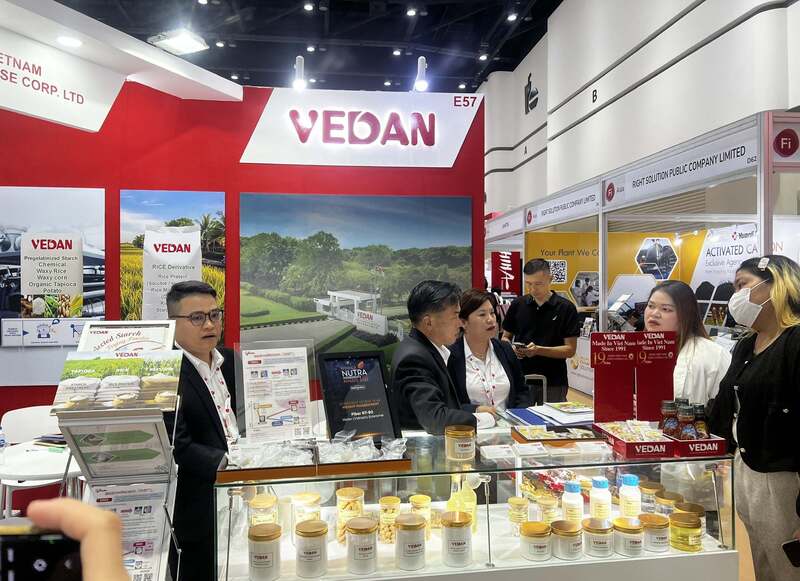 Gian hàng doanh nghiệp Việt tham gia triển lãm Fi Asia và Vitafoods Asia 2025 tại Thái Lan