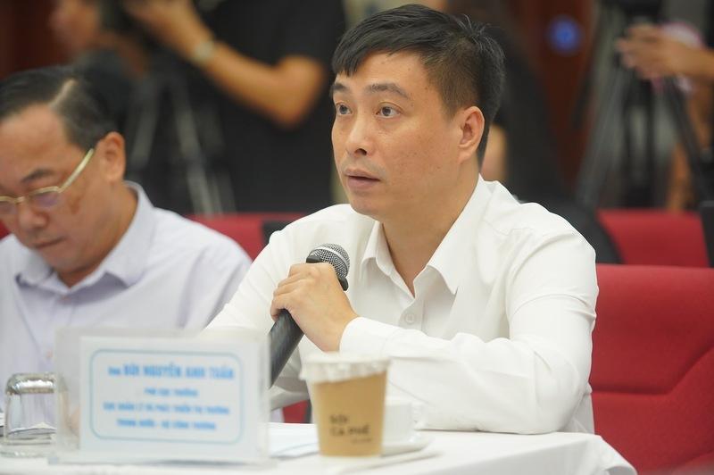 Ông Bùi Nguyễn Anh Tuấn - Phó Cục Quản lý và Phát triển thị trường trong nước, Bộ Công Thương chia sẻ tại tọa đàm.