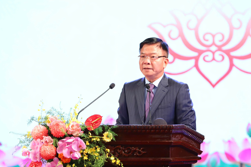 Phó Thủ tướng Chính phủ Lê Thành Long phát biểu tại Đại hội. Ảnh: Việt Hùng