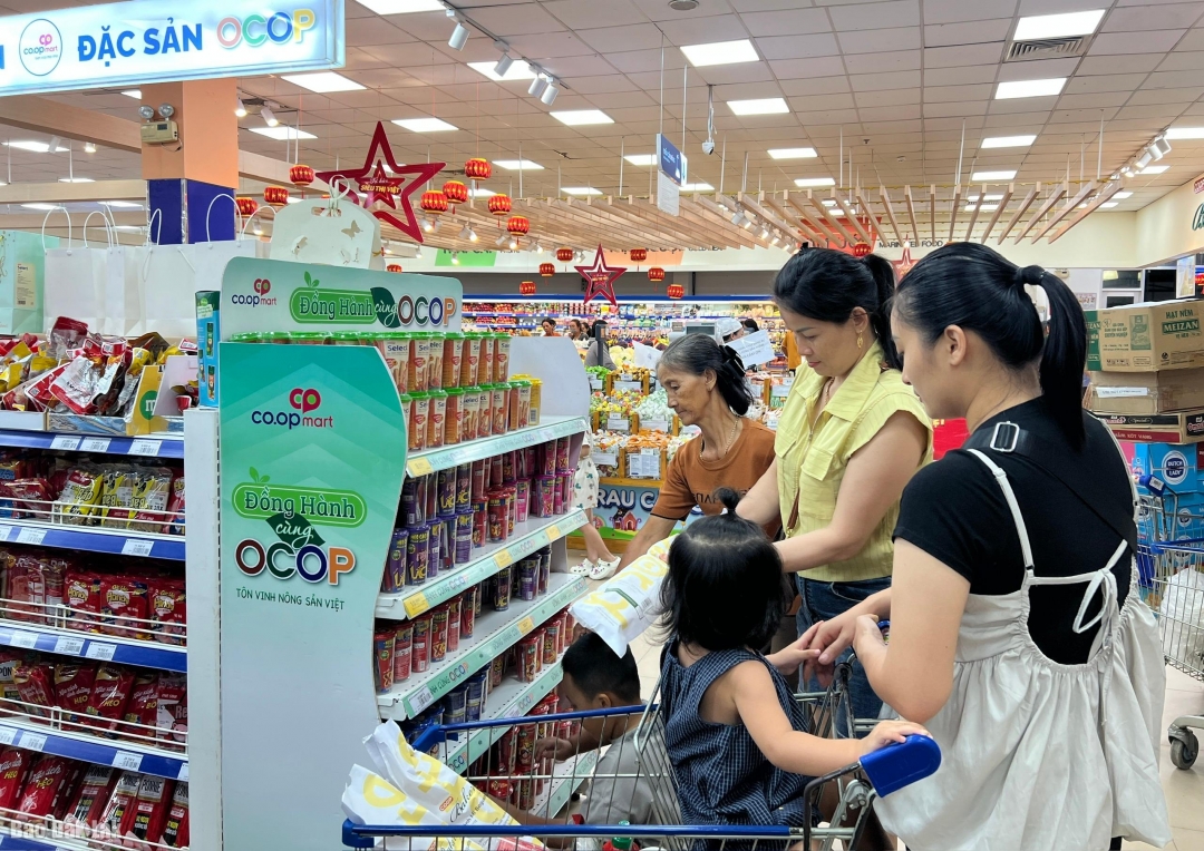 Doanh nghiệp minh bạch thông tin hàng hóa là một trong những cách giúp người dân dễ dàng tra cứu trước khi lựa chọn. Trong ảnh: Người dân mua hàng tại Co.opmart Tuy Hòa. Ảnh: K. Anh