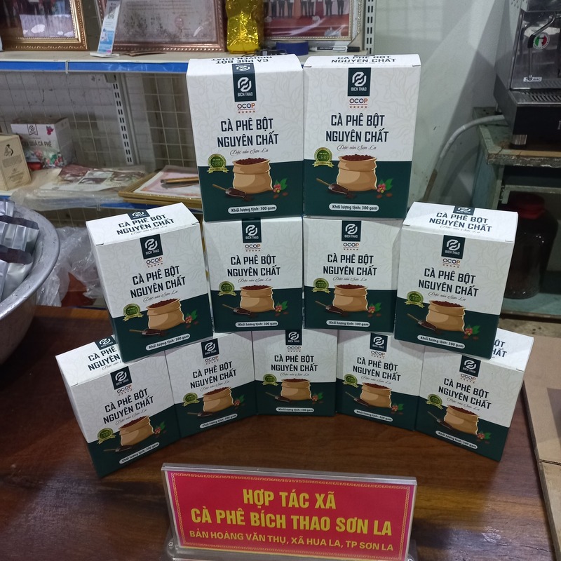 Cà phê Bích Thao đạt tiêu chuẩn OCOP 5 sao (Ảnh: HTX Bích Thao)