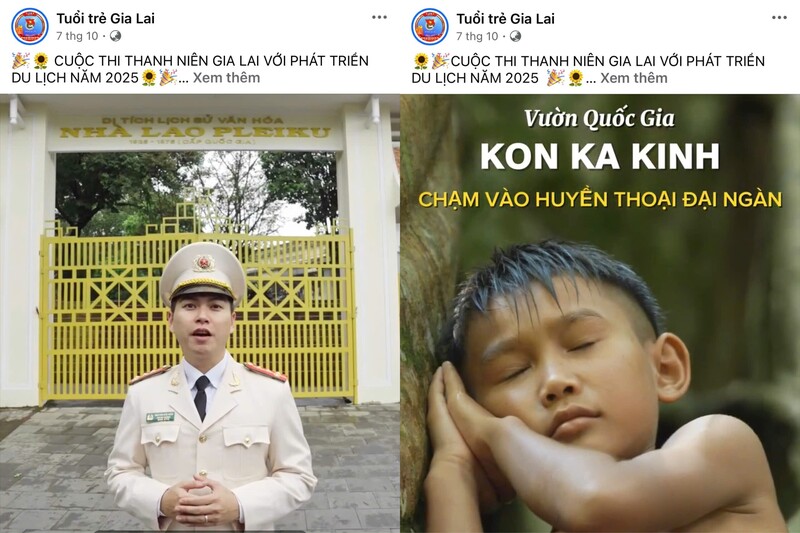 Cuộc thi “Thanh niên Gia Lai với phát triển du lịch” khơi dậy tình yêu quê hương, đất nước trong thế hệ trẻ. Ảnh chụp màn hình