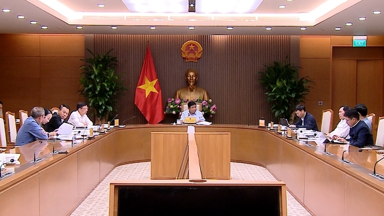 Phó Thủ tướng Nguyễn Chí Dũng chủ trì họp về Đề án đẩy mạnh công tác sở hữu trí tuệ phục vụ phát triển kinh tế - xã hội trong tình hình mới. Ảnh: VGP/Thu Sa