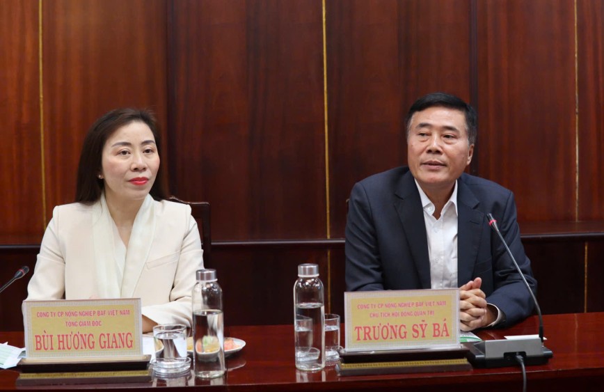 Lãnh đạo tỉnh làm việc với Công ty Cổ phần Nông nghiệp BAF Việt Nam