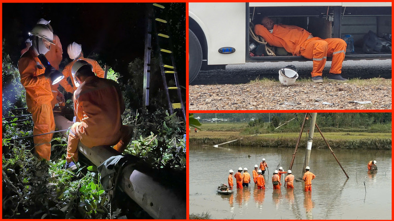 Công ty Điện lực Đắk Lắk nỗ lực khắc phục hậu quả mất điện do bão số 13