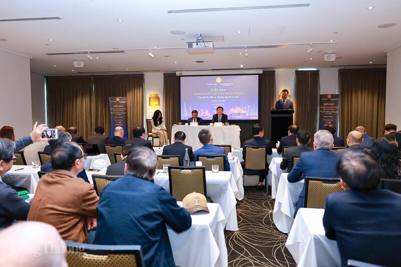 Bộ Công Thương và Hội Doanh nhân Việt Nam tại Australia phối hợp tổ chức Diễn đàn Doanh nhân Việt Nam tại Australia. Ảnh: Nguyên Minh