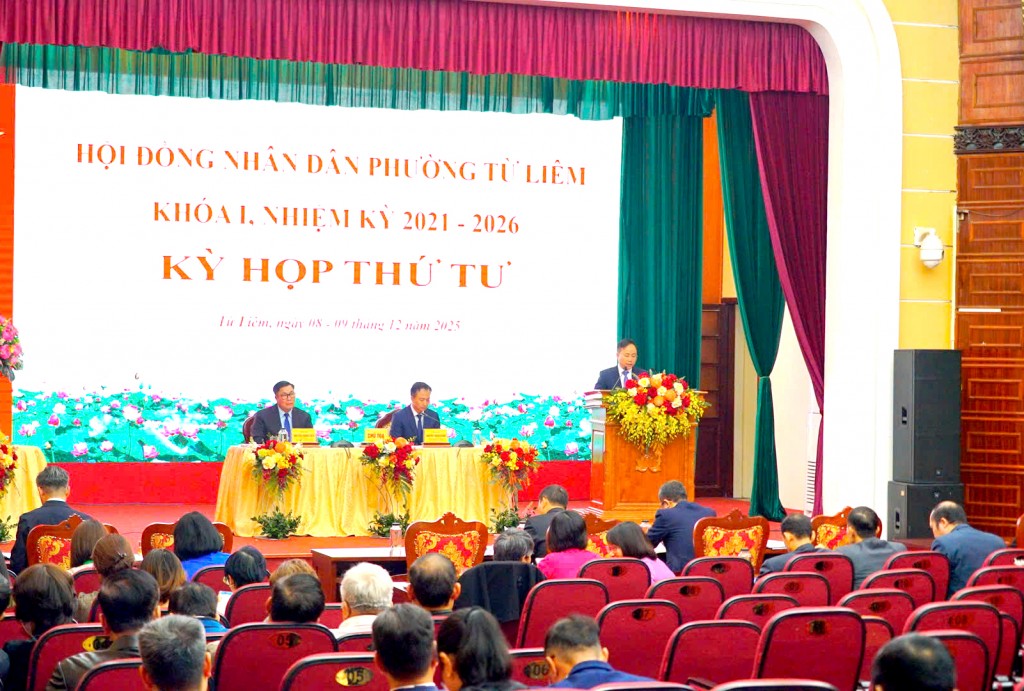 Toàn cảnh kỳ họp thứ 4 HĐND phường Từ Liêm khoá I