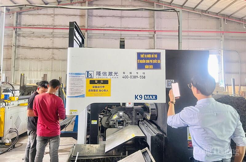 Thiết bị được hỗ trợ tại Công ty TNHH Sản xuất Thương mại Xuất nhập khẩu New Sun (xã Bình An).