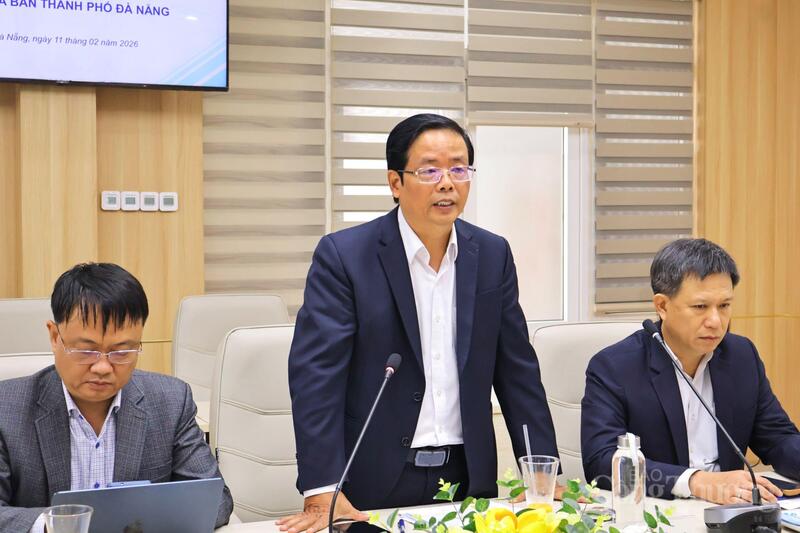 Giám đốc PC Đà Nẵng Lê Hồng Cương thông tin về các phương án đảm bảo cấp điện tại TP. Đà Nẵng.