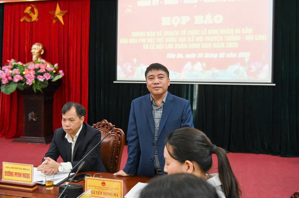 Ông Nguyễn Hồng Hà - Trưởng Phòng thông tin báo chí tuyên truyền (Sở Văn hóa, Thể thao và Du lịch tỉnh Bắc Ninh) Ông Nguyễn Hồng Hà - Trưởng Phòng thông tin báo chí tuyên truyền (Sở Văn hóa, Thể thao và Du lịch tỉnh Bắc Ninh)