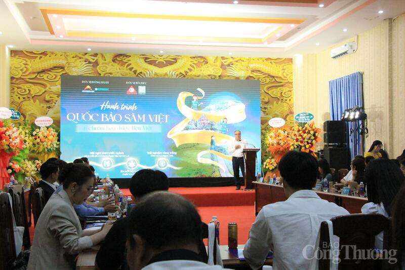 Quang cảnh sự kiện “Hành trình quốc bảo sâm Việt Nam và chuẩn hóa dược liệu Việt”. Ảnh: Hiền Mai