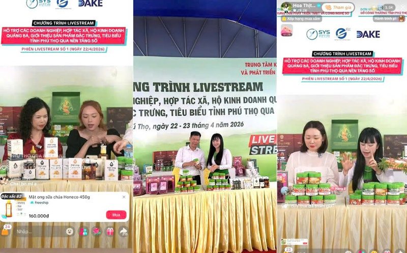 Ngay từ phiên livestream đầu tiên, chỉ trong chưa đầy 1 giờ đồng hồ lên sóng, chương trình đã ghi nhận hơn 700 đơn hàng được chốt thành công.