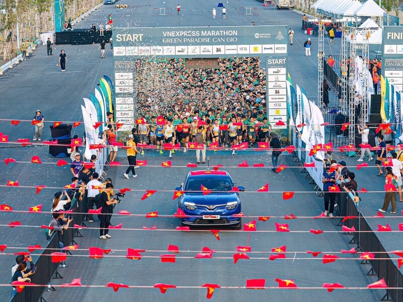 Giải chạy VnExpress Marathon Green Paradise Cần Giờ thu hút hơn 5.000 runners tham dự
