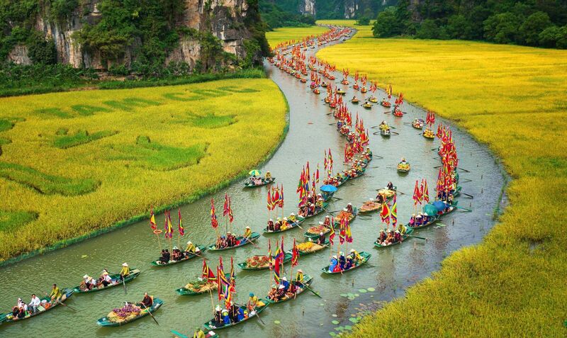 Với những tiềm năng du lịch nổi trội, Ninh Bình hội tụ đặc trưng của điểm đến du lịch bốn mùa với nhiều loại hình, sản phẩm du lịch hấp dẫn. Ảnh: Sở Du lịch tỉnh Ninh Bình.