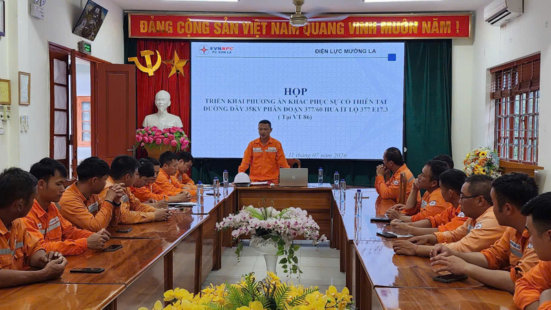 Họp triển khai phương án khắc phục sự cố