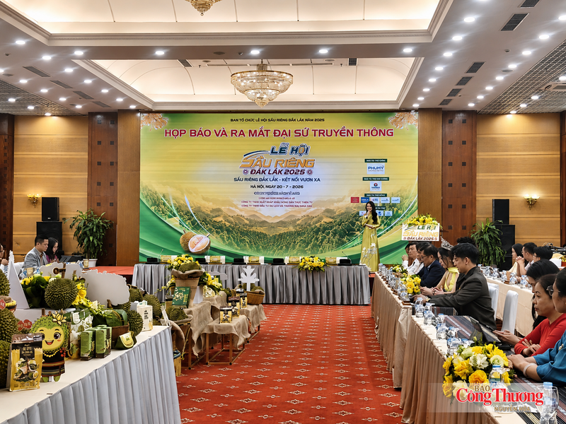 Ban Tổ chức Lễ hội Sầu riêng Đắk Lắk năm 2026 đã tổ chức họp báo và ra mắt đại sứ truyền thông Lễ hội Sầu riêng Đắk Lắk 2026.