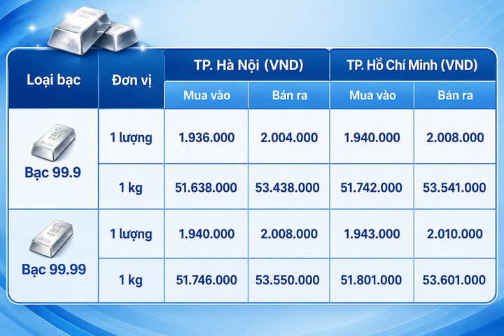 Giá bạc hôm nay 17/8/2026: Biến động không ngừng - 1