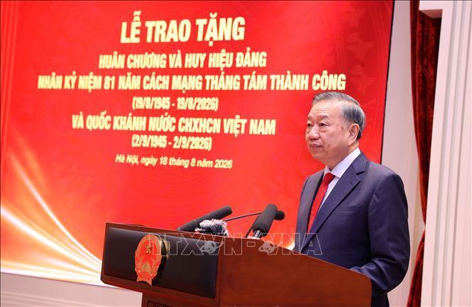Tổng Bí thư, Chủ tịch nước Tô Lâm phát biểu. Ảnh: Văn Điệp/TTXVN