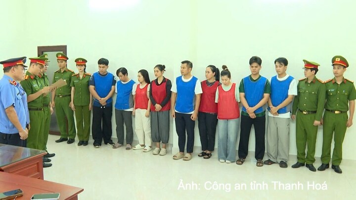 Cơ quan Cảnh sát điều tra Công an tỉnh Thanh Hóa thi hành lệnh khởi tố vụ án, khởi tố các bị can